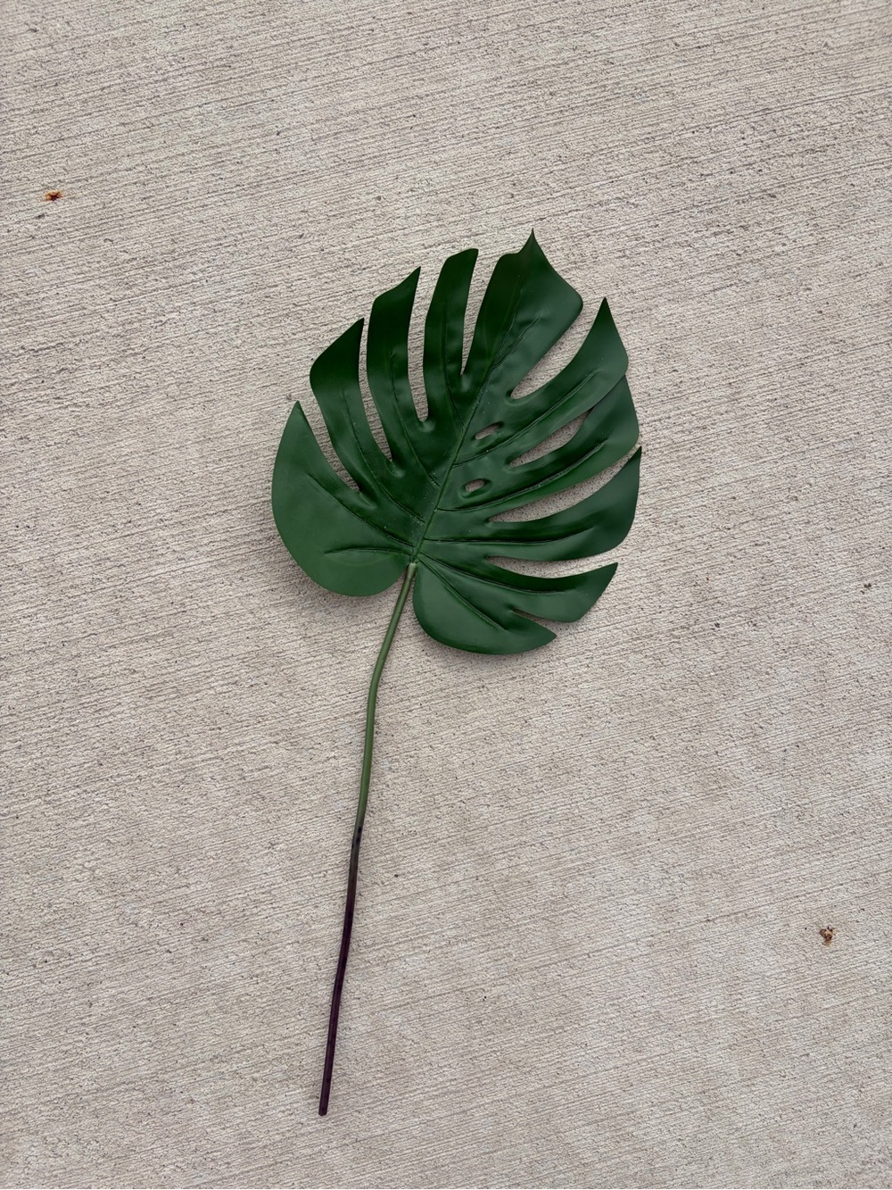 19 Artificial Monstera Leaves with Long Stem for Vase